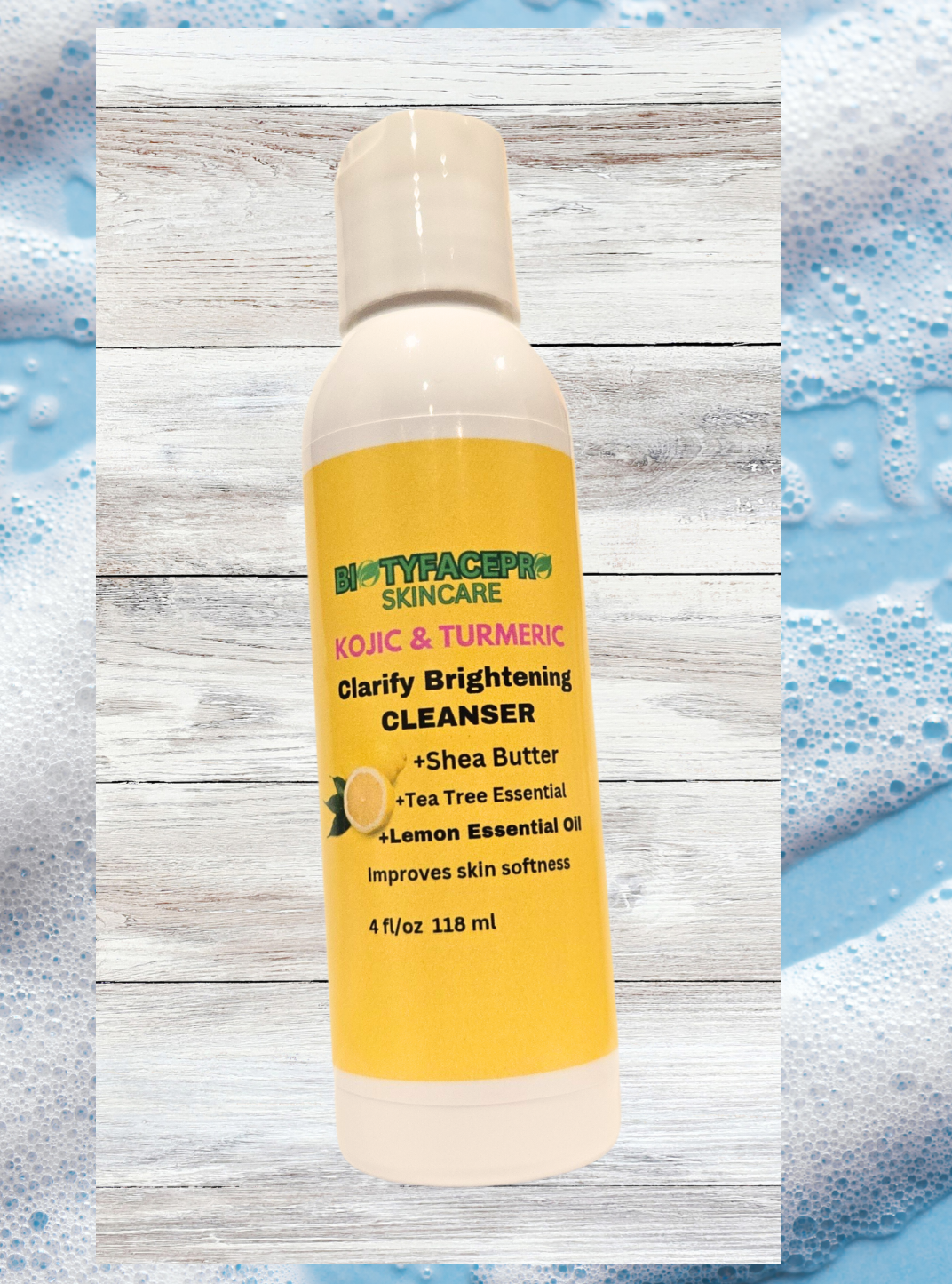 Brightening Facial Cleanser with Shea Butter, Vitamin B3, Lemon juice,Clear Dark Spots