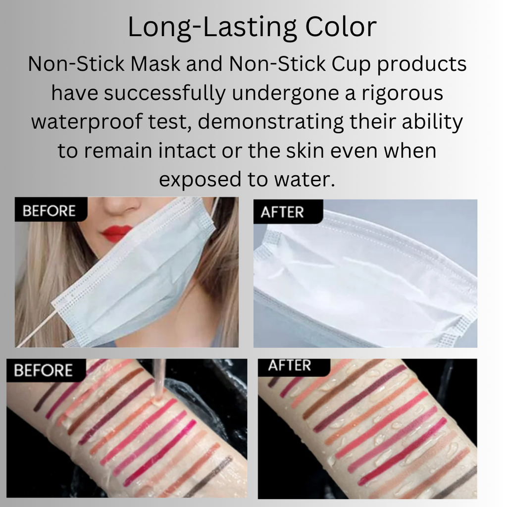 Lip liner before and after defining lip shape