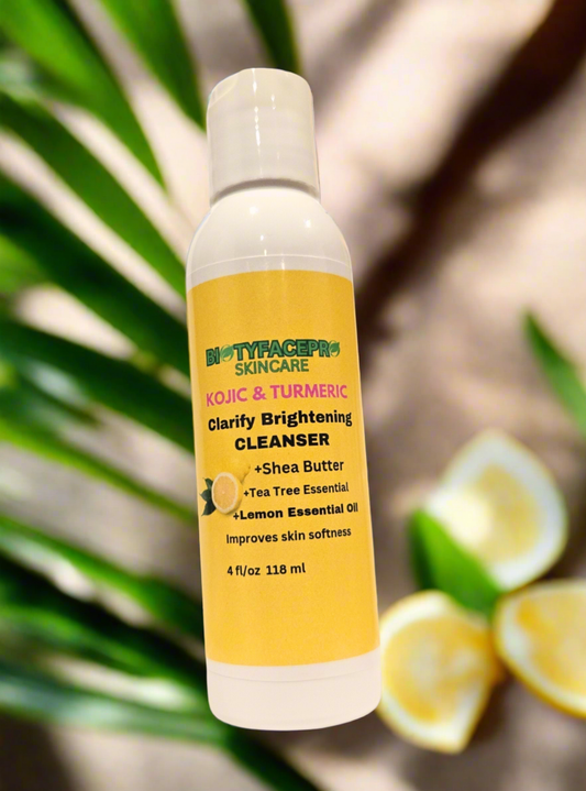 Brightening Facial Cleanser with Shea Butter, Vitamin B3, Lemon juice,Clear Dark Spots