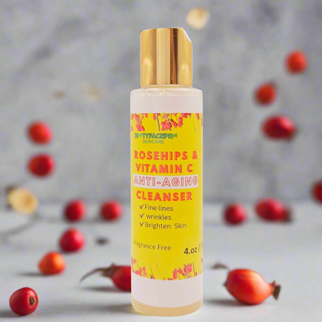 Rosehips & Vitamin C    Anti-Aging Organic Cleanser Fragrance Free (4oz)
Effective skincare solution