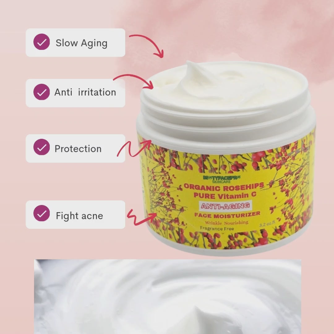 Organic Rosehips Pure Vitamin C Anti-Aging Moisturizer