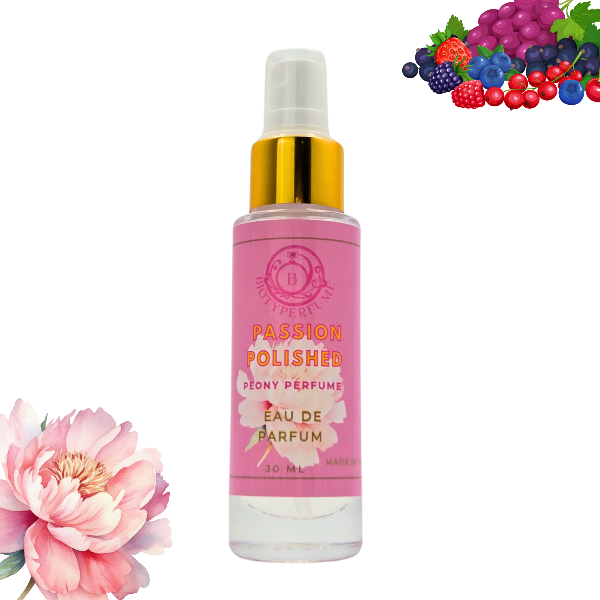 Passion Polished Perfume 
Refreshing Floral Peony and Berry scent/ Long Lasting (30ml)