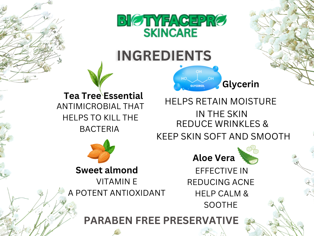 Acne Treatment Face Moisturizer - BIOTYFACEPRO SKINCARE 