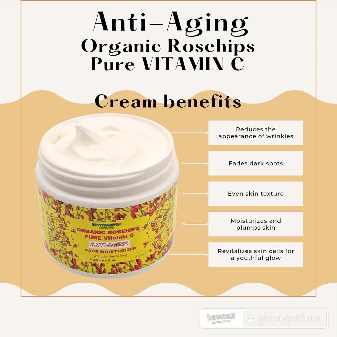 Organic Rosehips Pure Vitamin C Anti-Aging Moisturizer